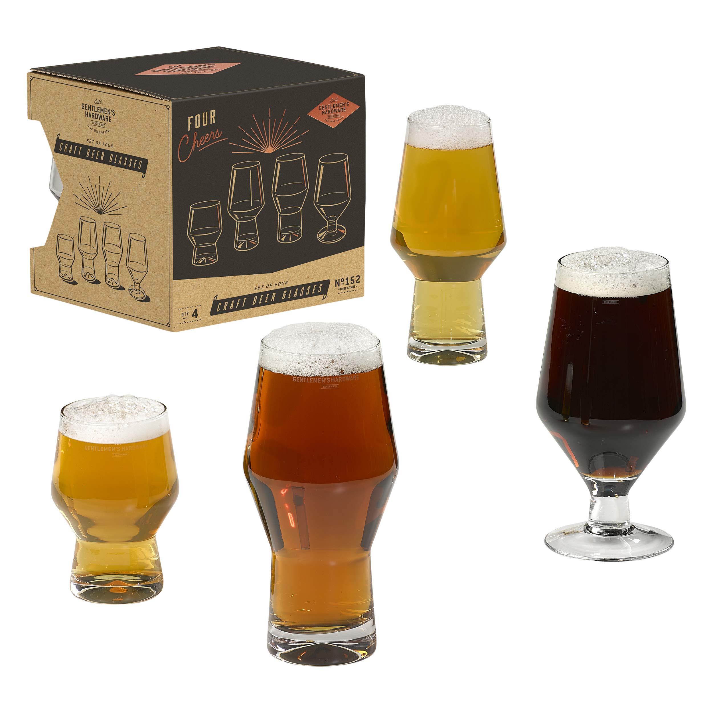 Amazon.co.jp: Gentlemen's Hardware クラフトビールグラス4点セット